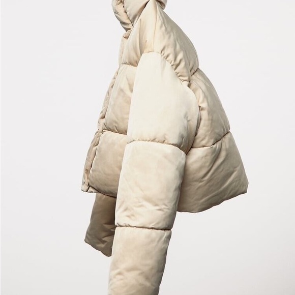 Satin effect puffer jacket - Picture 6 of 9